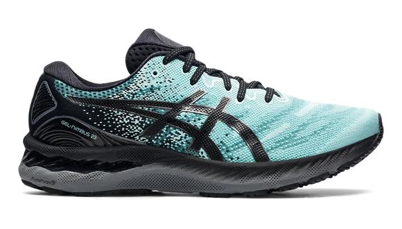 Men's Asics Gel-Nimbus 23, Clear Blue/Gunmetal, 9.5 D Medium