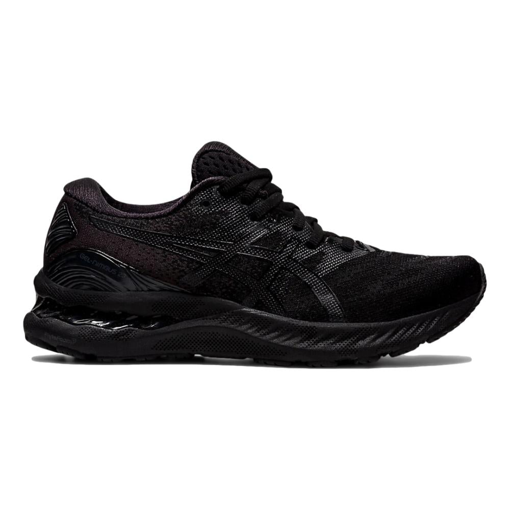 Women's Asics Gel-Nimbus 23, Black/Black, 8.5 D Wide