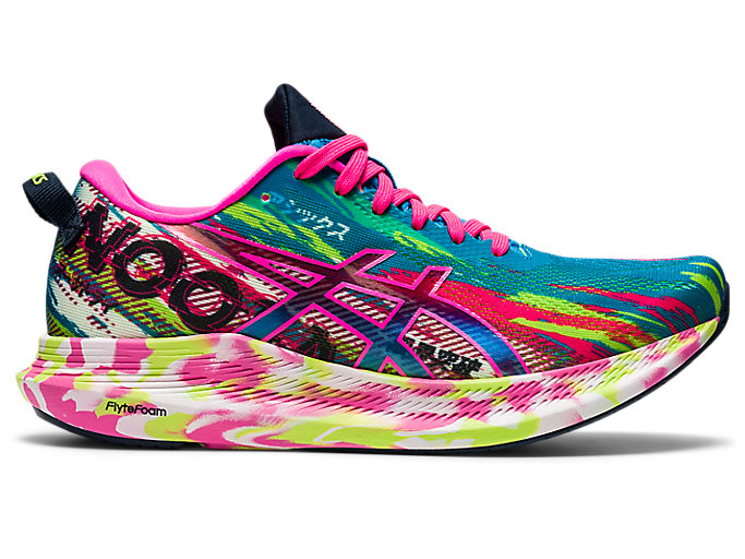 Women's Asics Noosa Tri 13, Digital Aqua/Hot Pink, 9.5 B Medium