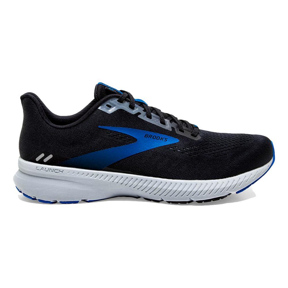 Men's Brooks Launch 8, Black/Grey/Blue, 9 D Medium