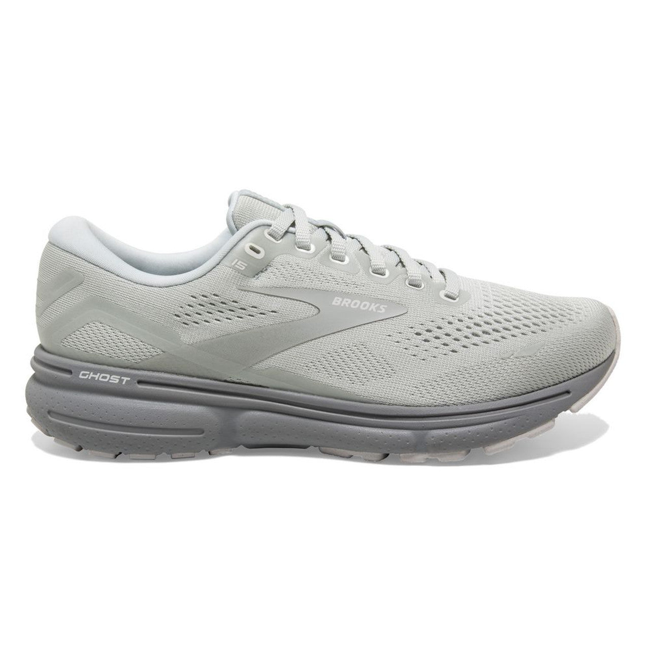 Men's Brooks Ghost 15, Illusion/White, 11 D Medium