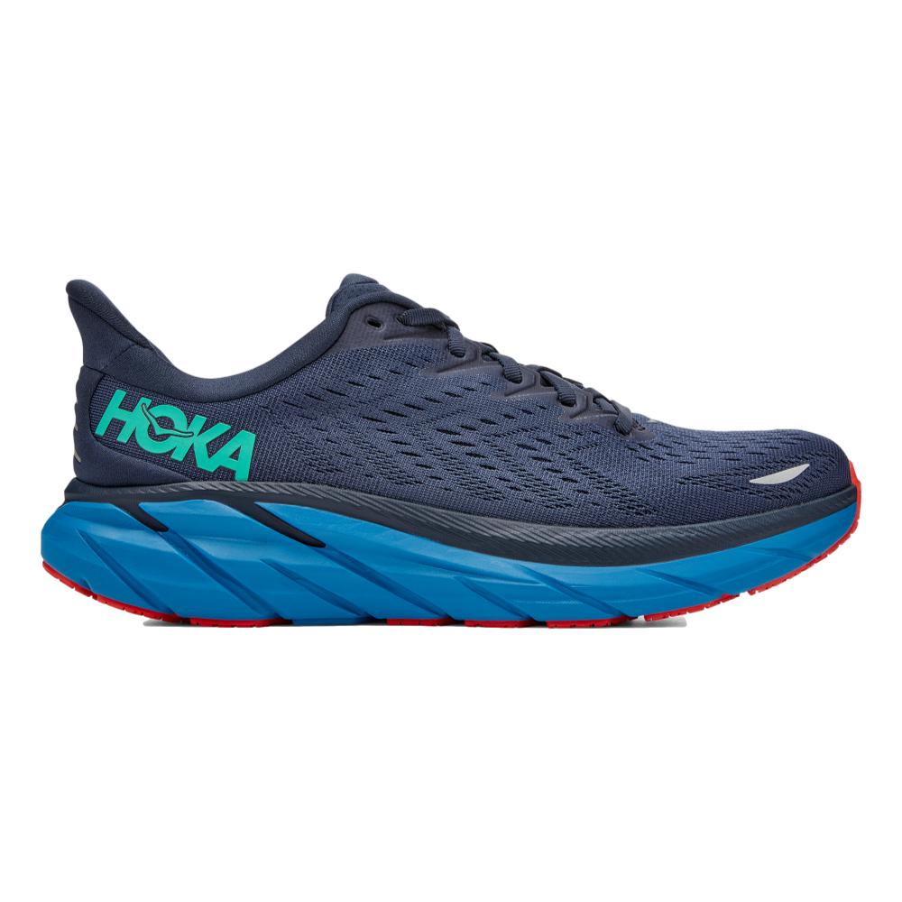 Men's Hoka One One Clifton 8, Outer Space/Vallarta Blue, 12 D Medium