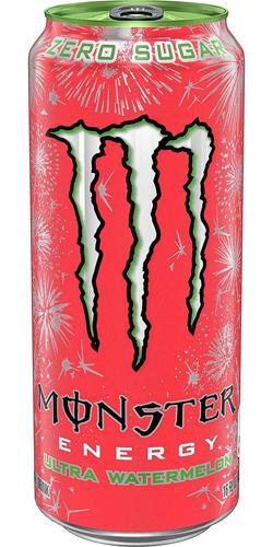 (24 Cans) Monster Ultra Watermelon, Sugar Free Energy Drink, 16 fl oz