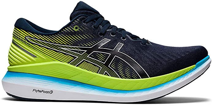 Men's Asics Glideride 2, French Blue/Hazard Green, 11.5 D Medium