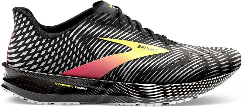 Men's Brooks Hyperion Tempo, Black/Pink/Yellow, 12.5 D Medium