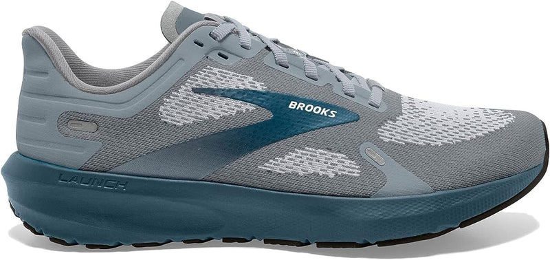 Men's Brooks Launch 9, Grey/Midnight/White, 11 D Medium