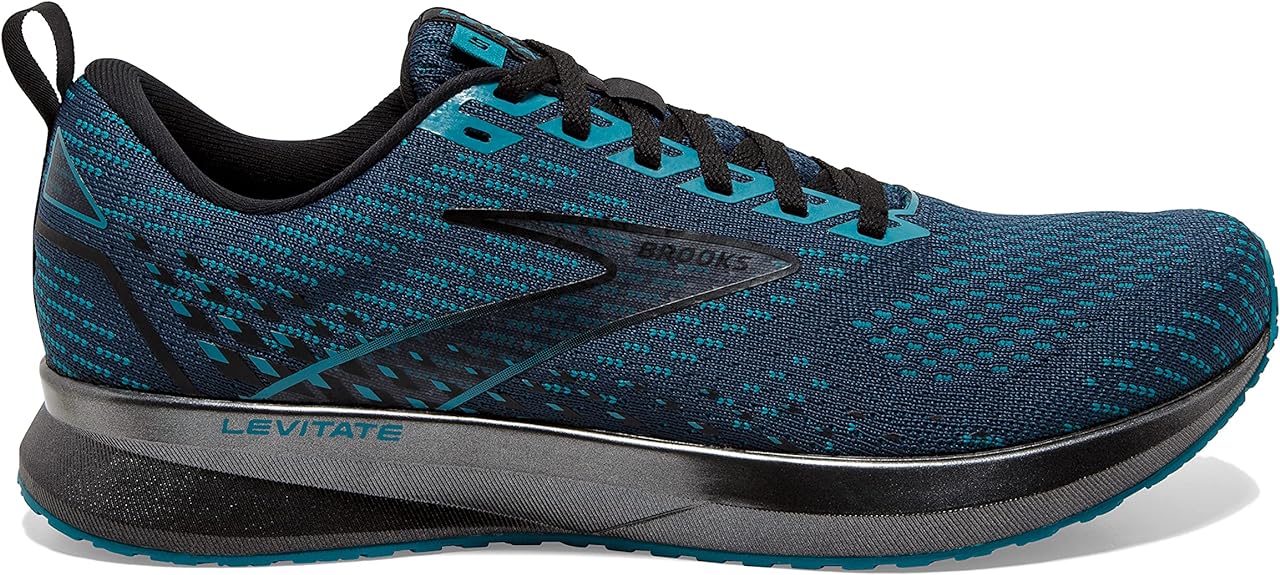 Men's Brooks Levitate 5, Titan/Crystal Teal/Black, 13 D Medium