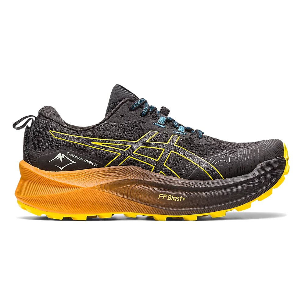 Men's Asics Trabuco Max 2, Black/Golden Yellow, 9.5 D Medium