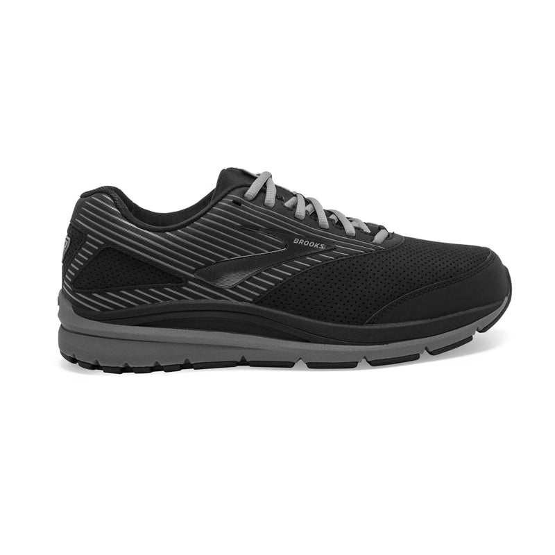 Men's Brooks Addiction Walker Suede, Black/Primer/Black, 14 4E Extra Wide
