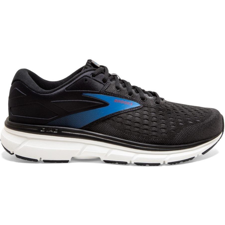 Men's Brooks Dyad 11, Black/Ebony/Blue, 10 2E Wide