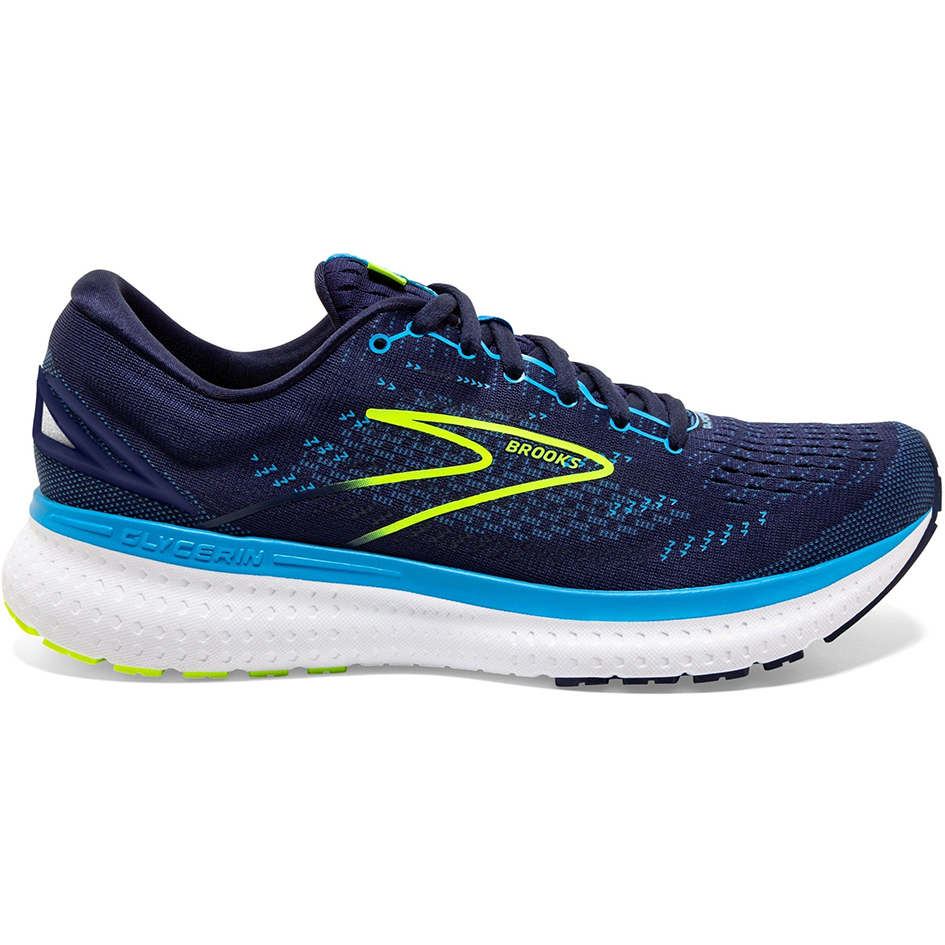 Men's Brooks Glycerin 19, Navy/Blue/Nightlife, 13 D Medium