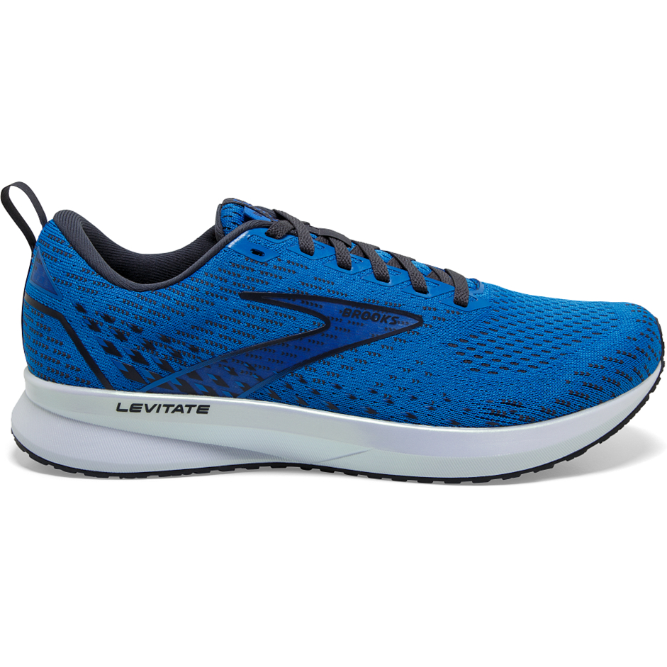 Men's Brooks Levitate 5, Blue/India Ink/White, 12.5 D Medium