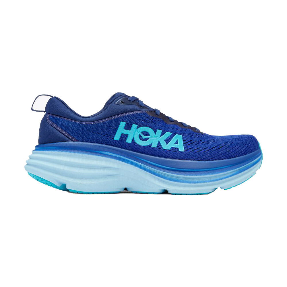 Men's Hoka One One Bondi 8, Bellwether Blue/Bluing, 8 D Medium
