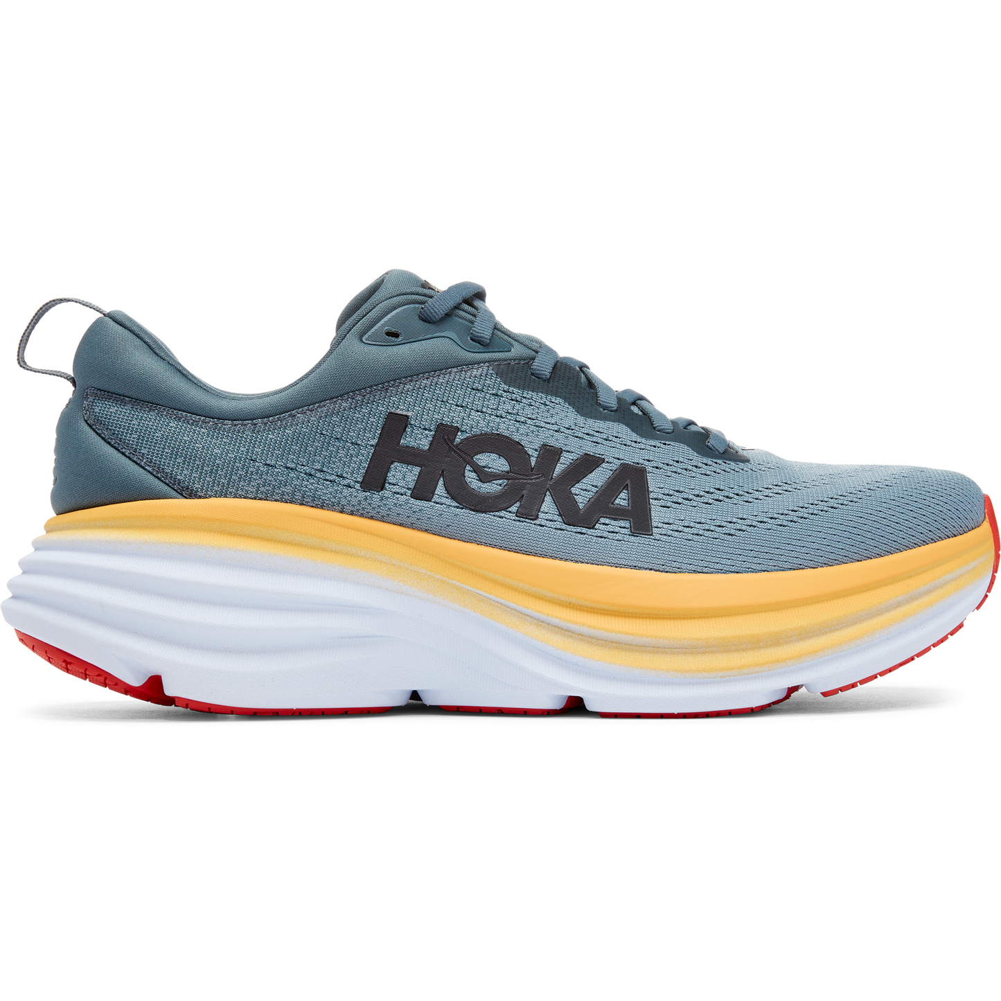 Men's Hoka One One Bondi 8, Goblin Blue/Mountain Spring, 9.5 4E Extra Wide