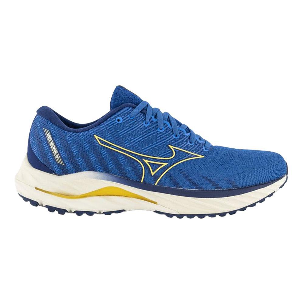 Men's Mizuno Wave Inspire 19, Snorkel Blue-Pale Marigold, 10 D Medium
