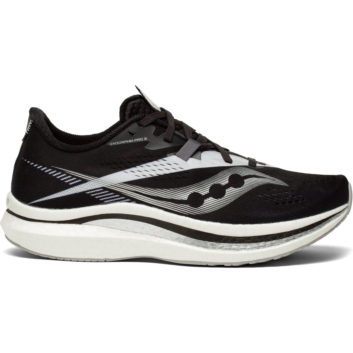 Men's Saucony Endorphin Pro 2, BLACK/WHITE, 11.5 D Medium