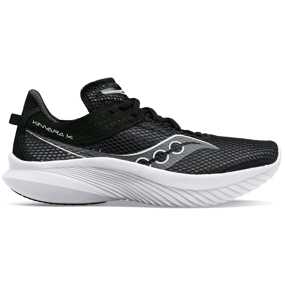 Men's Saucony Kinvara 14, Black/White, 9.5 D Medium