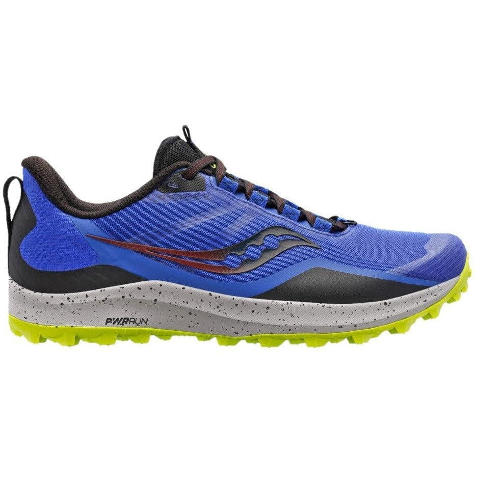Men's Saucony Peregrine 12, Blue Raz/Acid, 11.5 D Medium