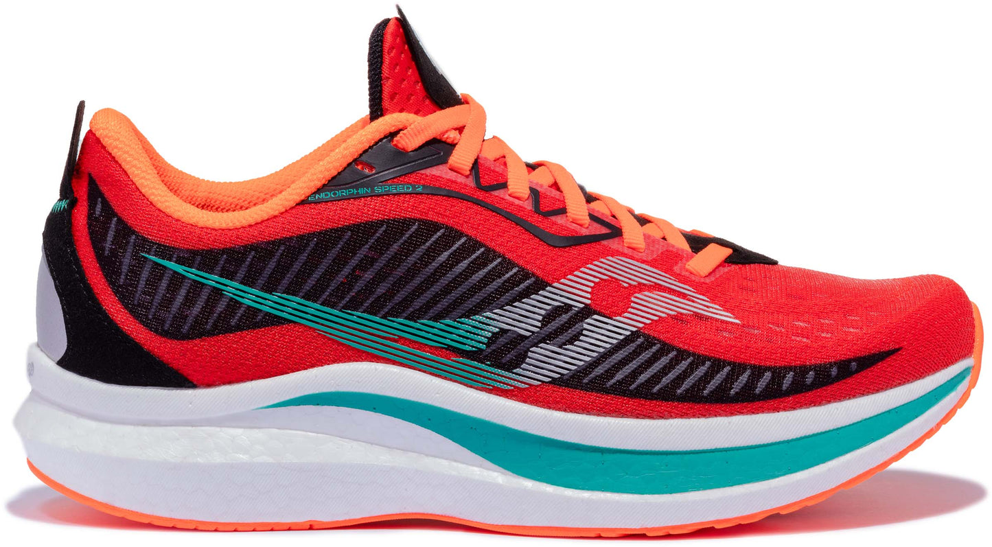 Men's Saucony Endorphin Speed, Scarlet/Black, 10 D Medium