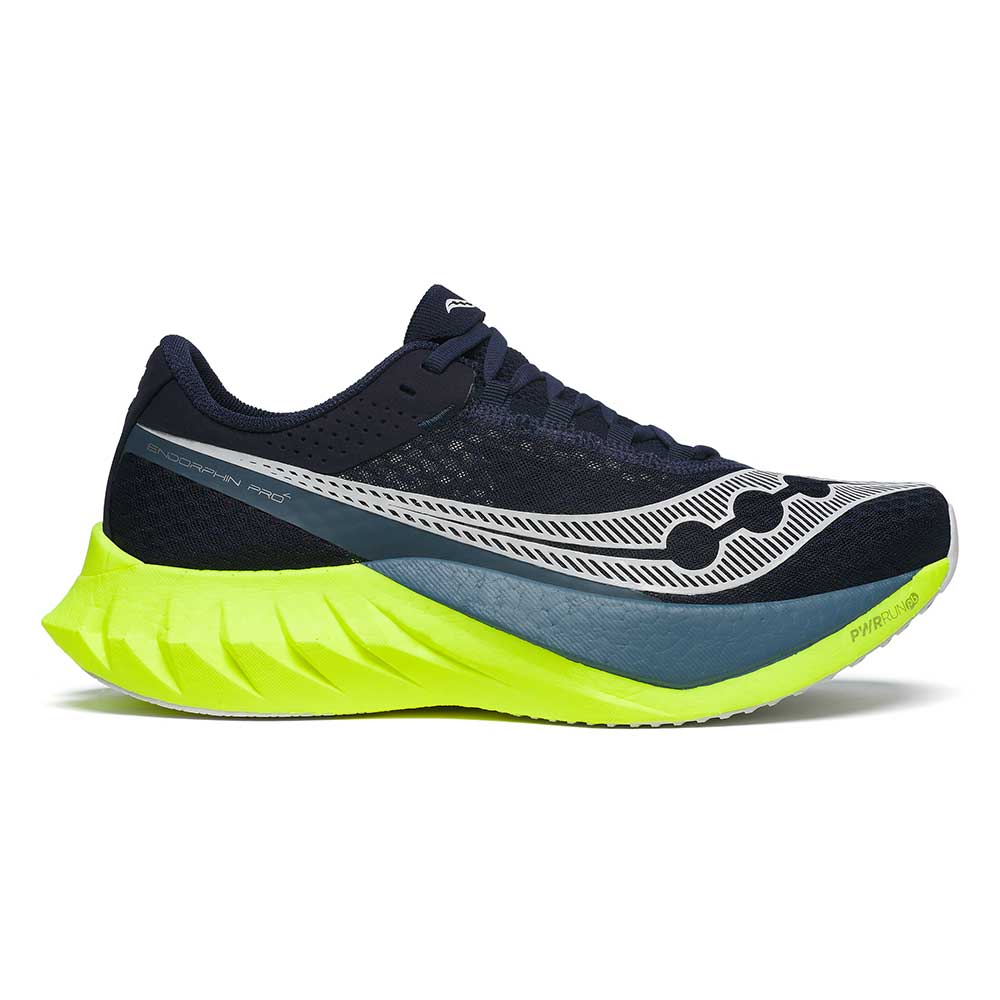 Men's Saucony Endorphin Pro 4, Navy/Citron, 12.5 D Medium