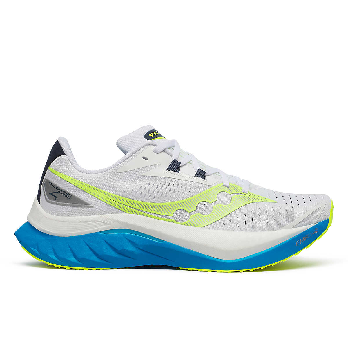 Men's Saucony Endorphin Speed 4, White/Blue, 8.5 D Medium