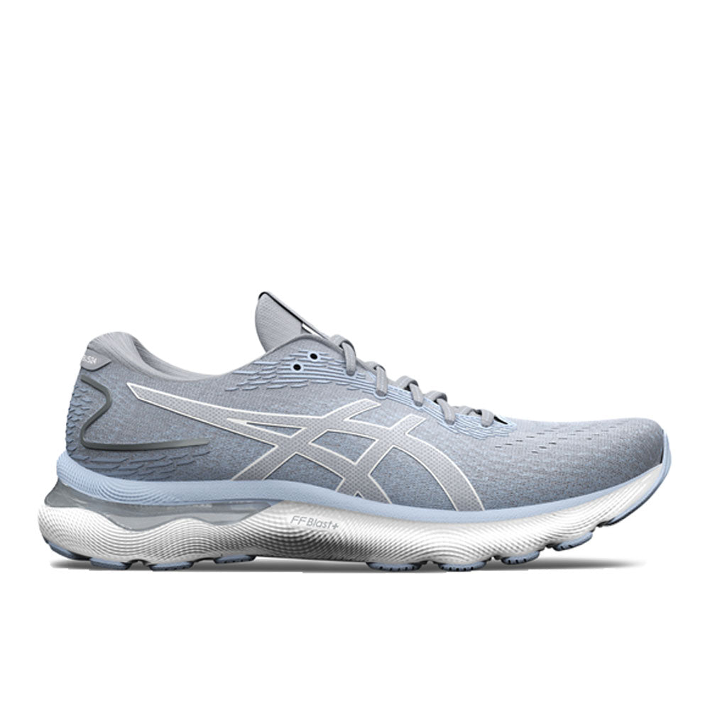 Women's Asics GEL-Nimbus 24, Piedmont Grey/White, 11 B Medium