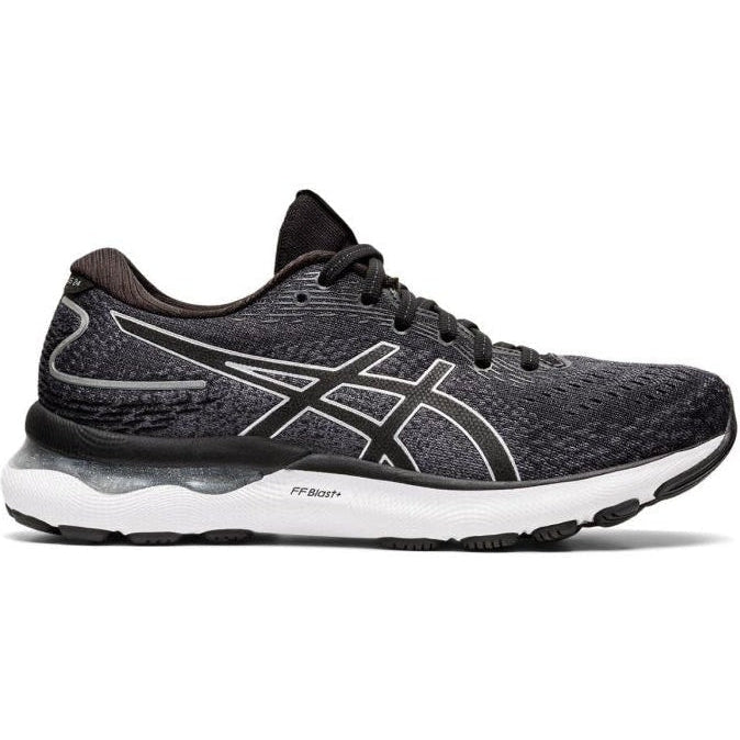 Women's Asics Gel-Nimbus 24, Black/Pure Silver, 11 D Wide