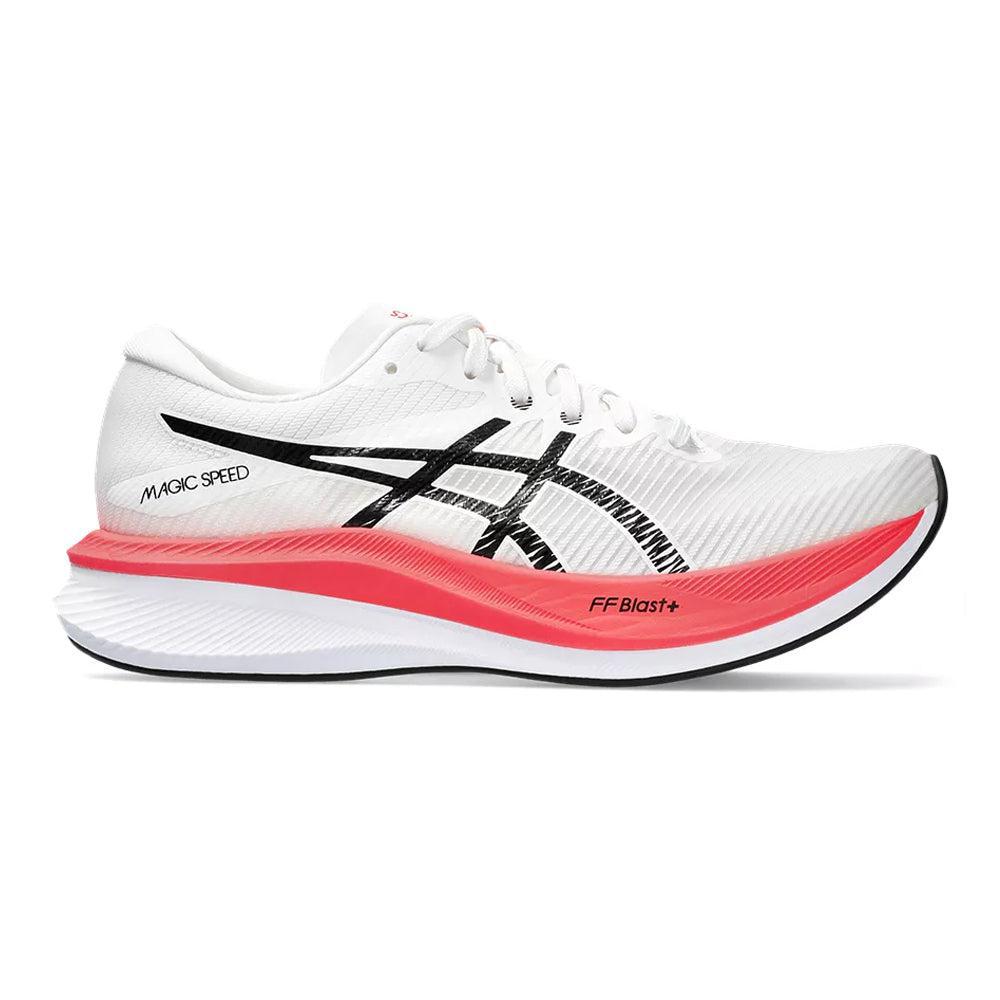 Women's Asics Magic Speed 3, White/Black, 7.5 B Medium