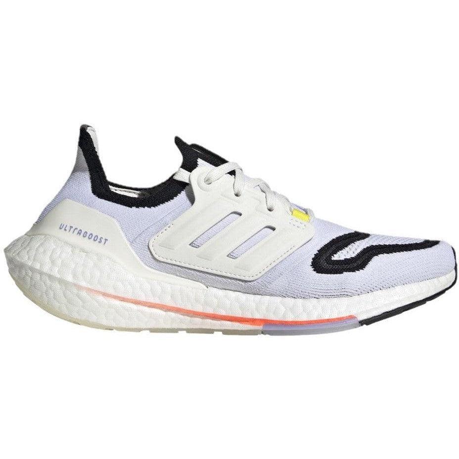 Women's Adidas Ultraboost 22, Core White/Core White/Solar Red, 10.5 B Medium