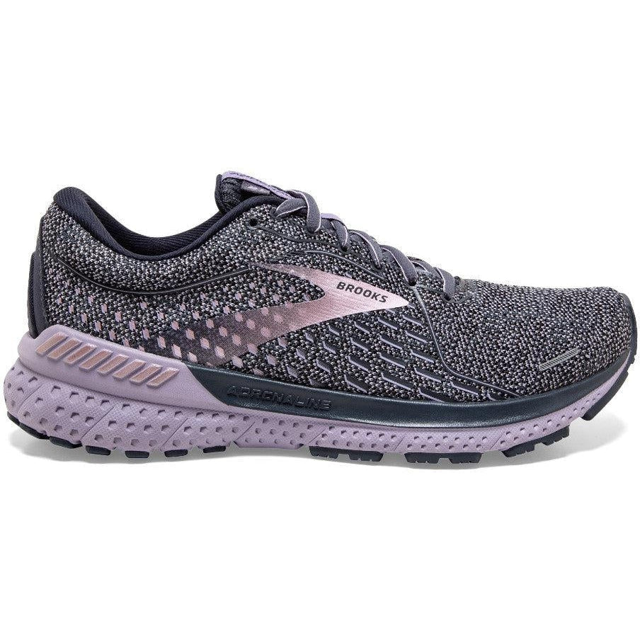 Women's Brooks Adrenaline GTS 21, Ombre/Lavender/Metallic, 8 D Wide
