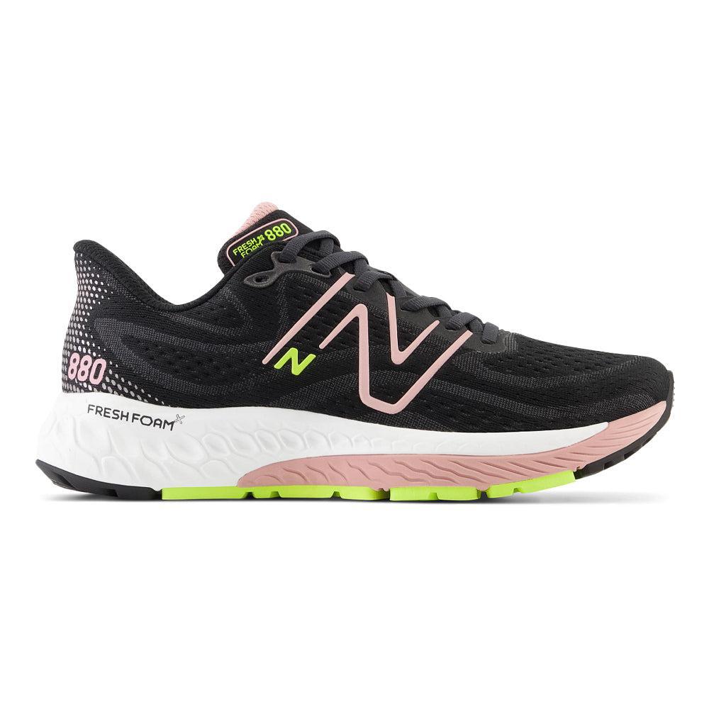 Women's New Balance Fresh Foam X 880v13, Black/Pink Moon, 9 B Medium