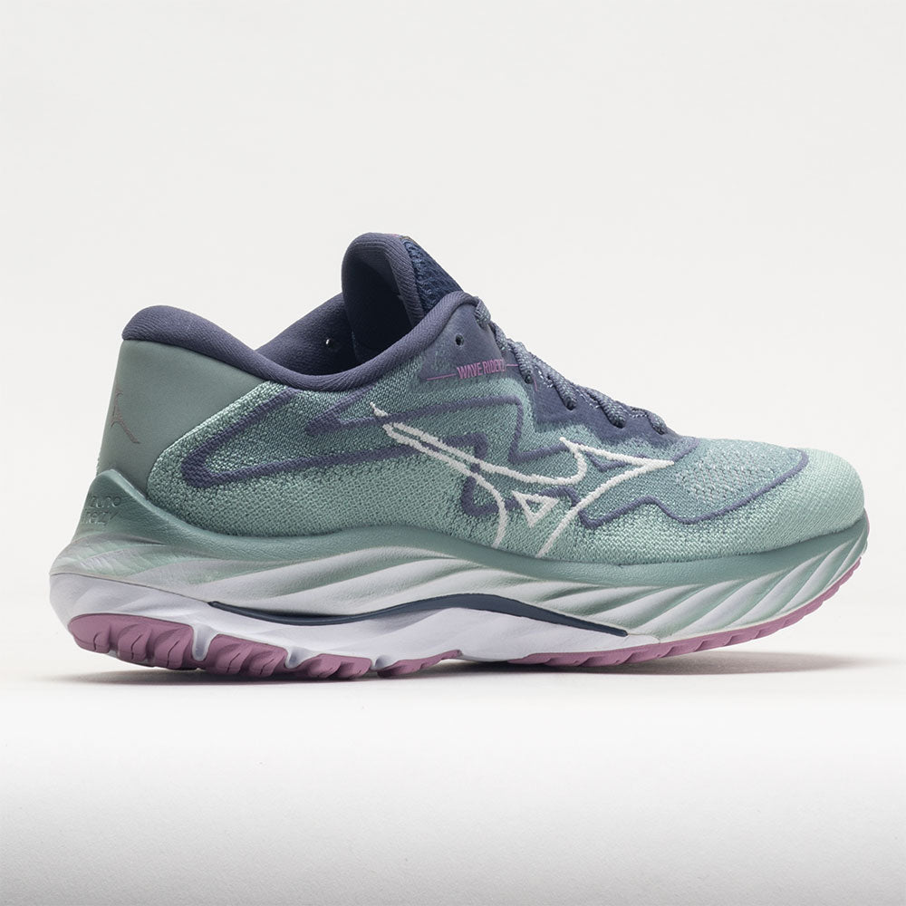 Mizuno Wave Rider 27 Women's Blue Surf/Snow White
