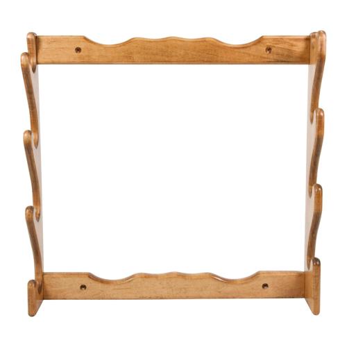 Allen Company Heavy Duty Wooden Wall Mount 4 Gun Rifle Display Rack, Natural