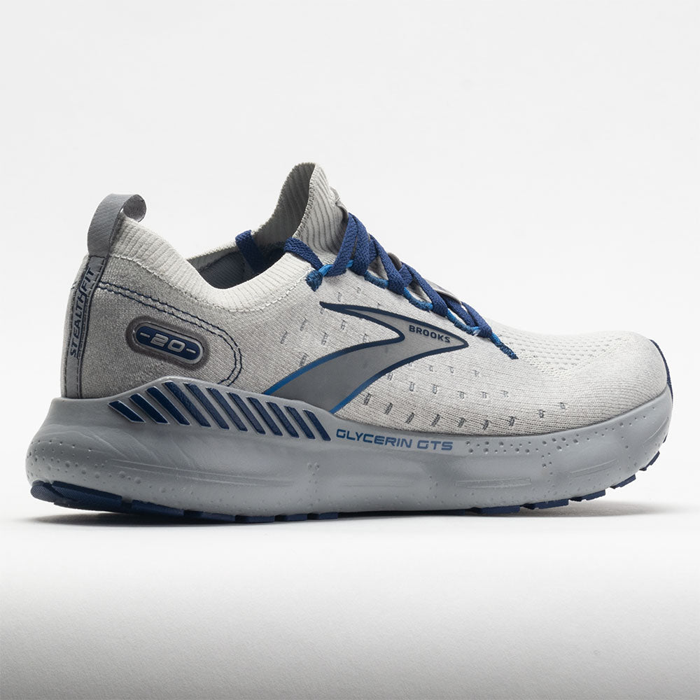 Brooks Glycerin StealthFit GTS 20 Men's Oyster/Alloy/Blue Depths