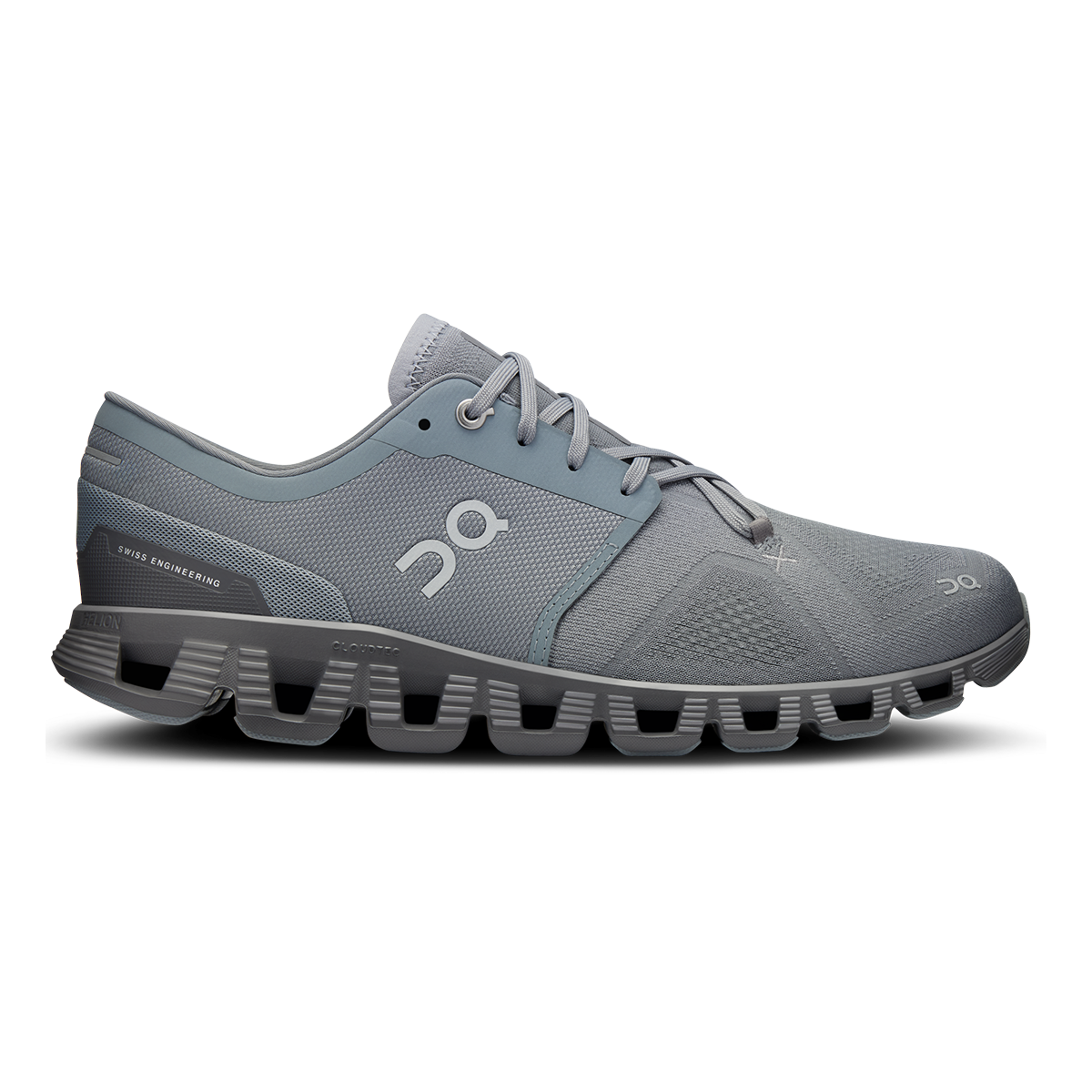 Men's On Cloud X 3, Mist/Rock, 12 D Medium