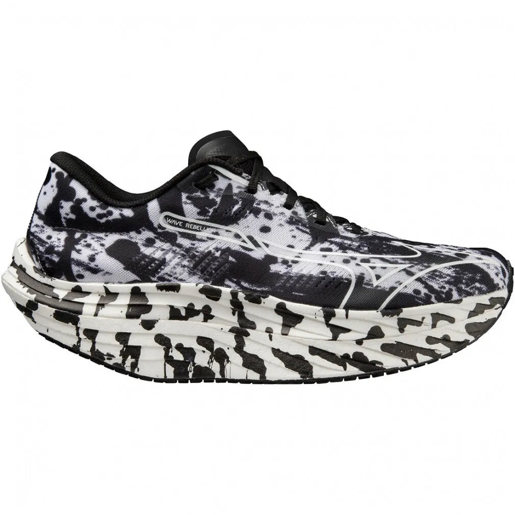 Men's Mizuno Wave Rebellion Pro, White/Black, 12 D Medium