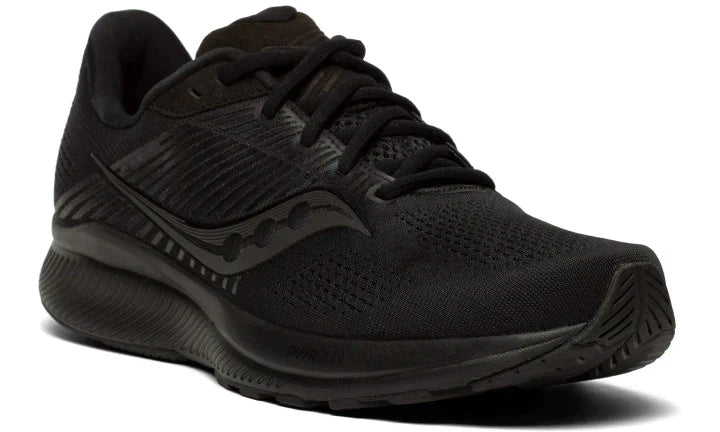 Men's Saucony Ride 14, Triple Black, 9.5 D Medium