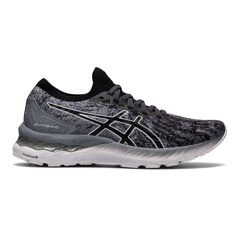 Women's Asics Gel-Nimbus 23, Rock/Black, 8 B Medium