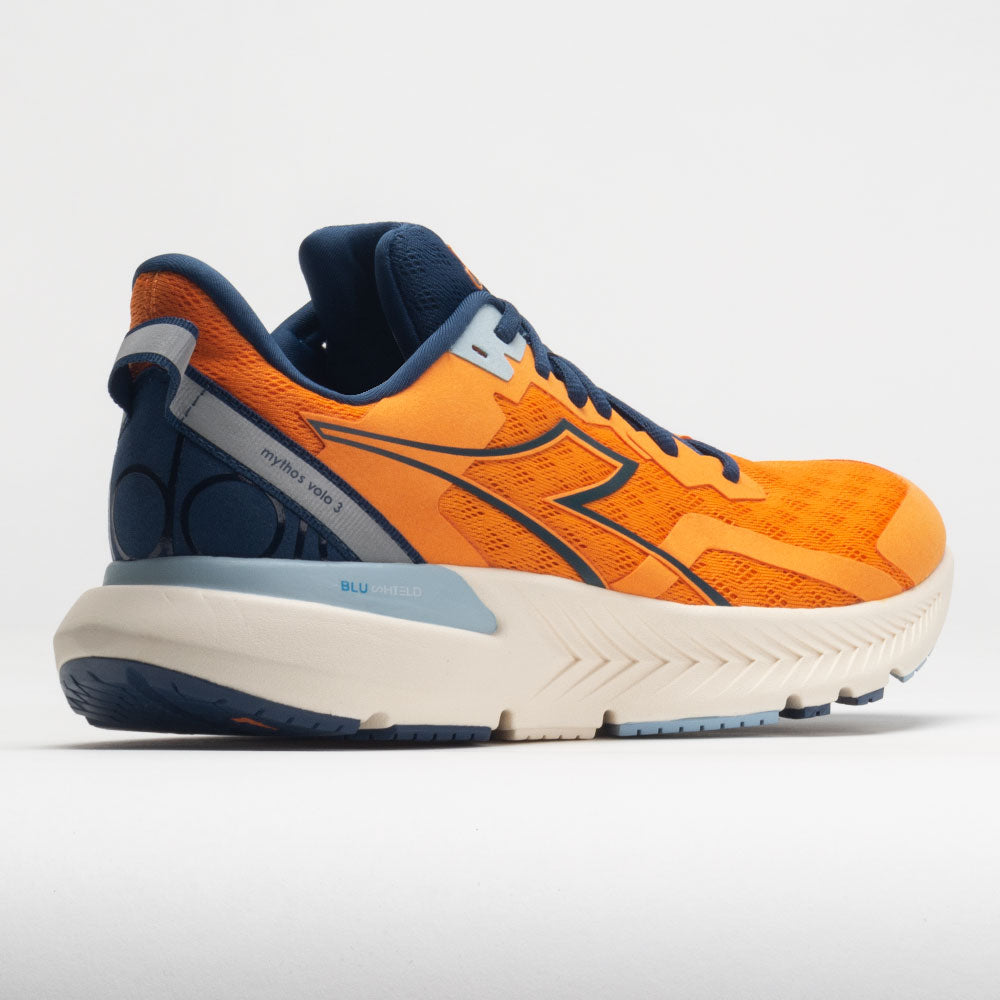 Diadora Mythos Blushield Volo 3 Men's Bright Marigold/Blue Opal/White