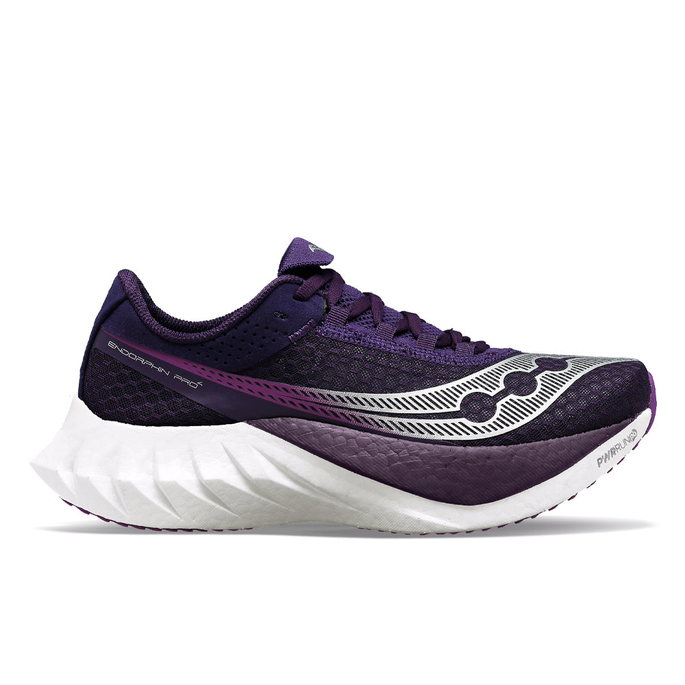 Women's Saucony Endorphin Pro 4, Cavern/Violet, 9 B Medium