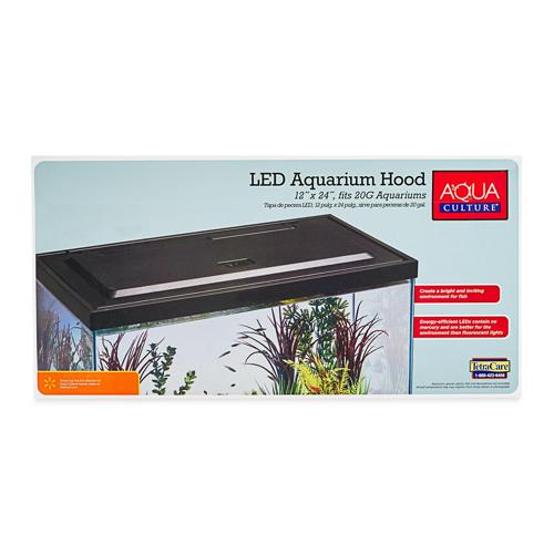 Aqua Culture 20/55 Gallon Fish Tank Hood with LED Light
