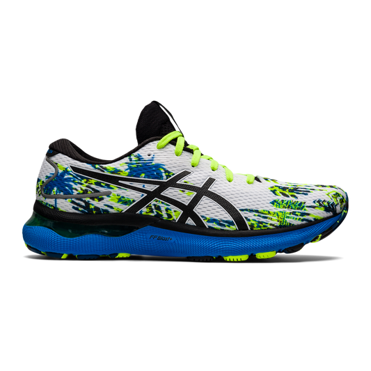 Men's Asics Gel-Nimbus 24, White/White/Black, 11.5 D Medium
