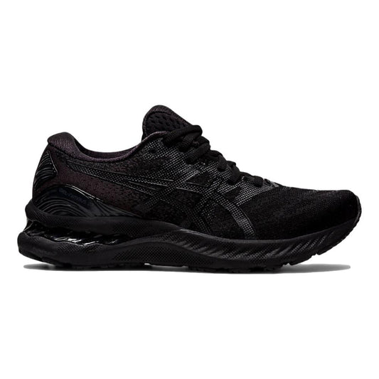 Women's Asics Gel-Nimbus 23, Black/Black, 8 D Wide