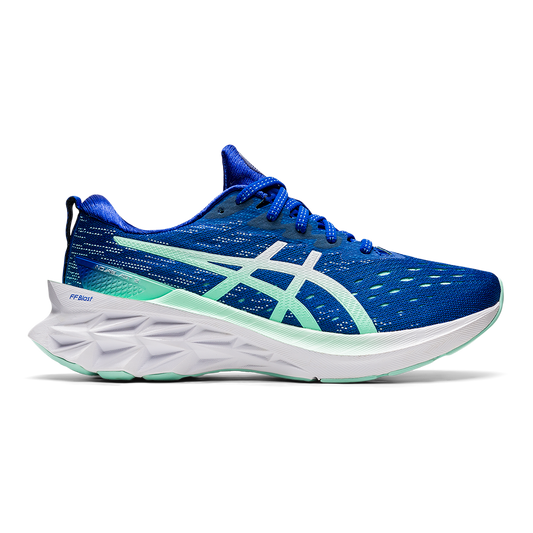 Women's Asics Novablast 2, Lapis Lazuli Blue/White, 7 B Medium