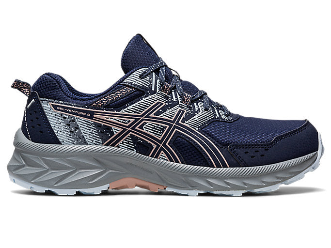 Women's Asics Gel-Venture 9, Midnight/Fawn, 7.5 B Medium