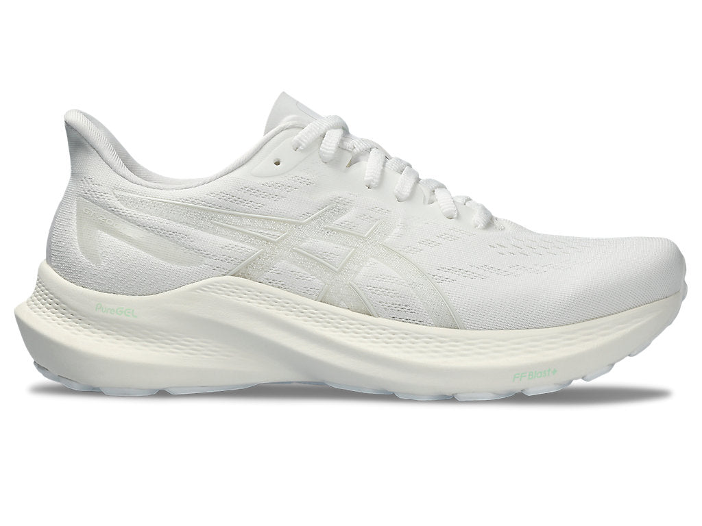 Women's Asics GT-2000 12, White/White, 7.5 B Medium