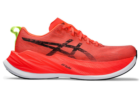 Men's Asics Superblast, Sunrise Red/Black, 10 D Medium