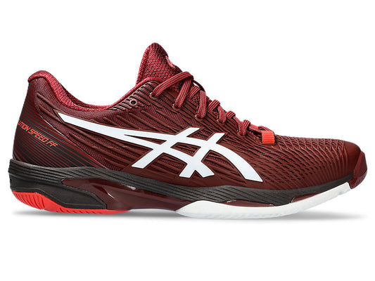 Men's Asics Solution Speed FlyteFoam 2, Antique Red/White, 11 D Medium