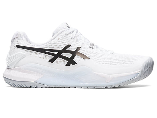 Men's Asics Gel-Resolution 9, White/Black, 14 D Medium