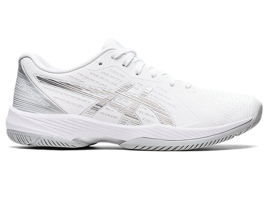 Women's Asics Solution Swift FlyteFoam, White/Pure Silver, 9 B Medium